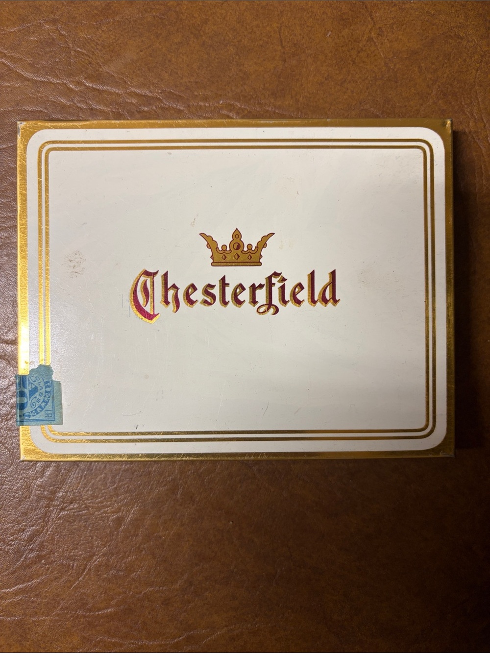 Vintage Leggitt & Myers Chesterfield Cigarette Tobacco Tin